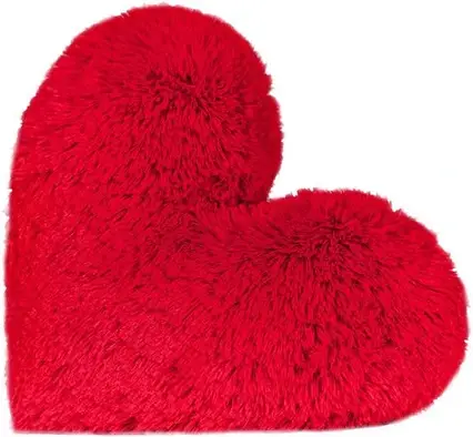М'яке плюшеве серце-подушка 50 см Червона, М'яка іграшка — подушка Серце Love, фото 1
