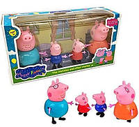 Игровой набор свинка Пеппа,4 фигурки,свинка пепа,peppa pig