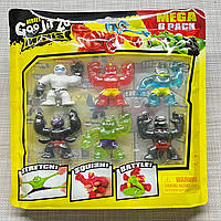 Гуджитсу Heroes of Goo Jit Zu Minis Mega 6 Pack - Blazagon, Thrash, Pantaro, Scorpius, Rock Jaw и Shredz