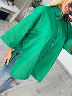 Сорочка жіноча молодіжна виготовлена з котону новинка модна повсякденна міська літо-весна-осінь