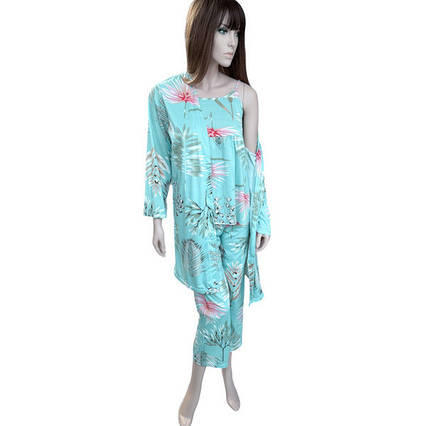 Жіноча піжама комплект м'ятна бренда JULY'S SONG