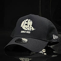 Оригинальная синяя кепка с сеткой New Era Heritage Logo A-Frame Trucker