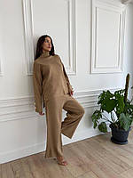 Костюм женский теплый свитер + палаццо штани производства Турция