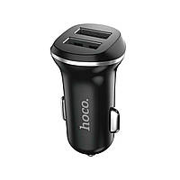 Автомобільний зарядний пристрій HOCO Z1 double ported Car Charger Black