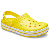 Кроксы Crocs Crocband Clog Lemon/White