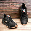 Чоловічі шкіряні кросівки (натуральна шкіра) чорні демісезонні, чоловіче взуття весна осінь, розмір 40 41 42 43 44 45, фото 5
