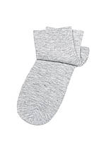 Серые носки с высокими фактурными манжетами, размер 41-47
