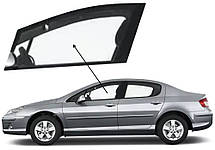 Бічне скло Peugeot 407 2004-2011 передніх дверей ліве