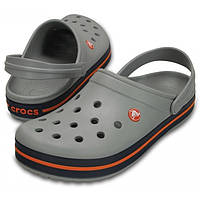 Кроксы Crocs Crocband Light Grey/Navy