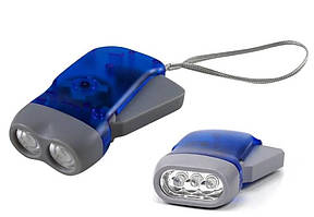 Ліхтарик ручний світлодіодний із динамо-машиною WT-092 механічний ліхтар заряджається від натискання
