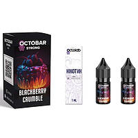 Набір для рідини Octobar 10ml 5% Чорничний пиріг, сольовий самозаміс, для самостійного приготування