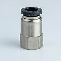 Фітинг пневматичний APCF06-03 прямий під трубку D6, різьблення R 3/8"