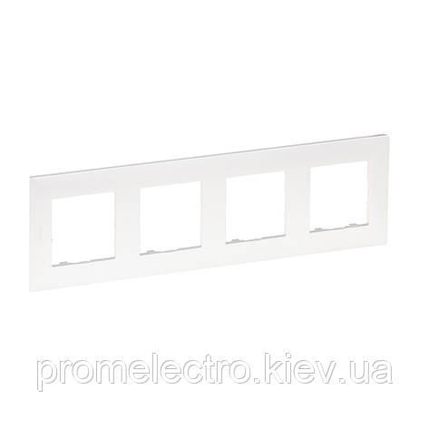 NILOE STEP Рамка 4-постова, колір Перлинний, фото 1
