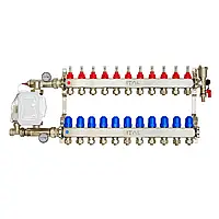 Коллектор для теплого пола Ital 11 контура без насоса