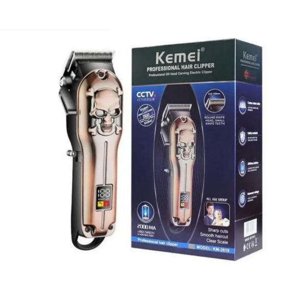 Машинка для стриження Kemei LFJ KM-2618  ⁇  акумуляторне бездротове волосся й бороди