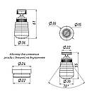 Змішувач для кухні Aria 015F-8 U-подібний Lidz + аератор Lidz + Картридж Lidz, фото 9