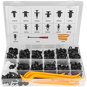 Набір універсальних автомобільних шпильок і кліпс (225 шт.) + 5 знімачів Falcon F01173