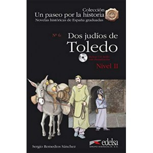 Книга читання Un paseo por la historia Nivel 2 Dos judios en Toledo + CD Audio, фото 1