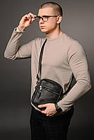 Сумка-мессенджер из натуральной кожи, сумка через плечо мужская SKILL Zero