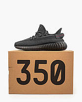 Кросівки Adidas Yeezy Boost 350 V2 Static Reflective Black / Адідас Ізі Буст 350 В2 Статик Рефлектив Чорні, фото 3