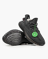 Кросівки Adidas Yeezy Boost 350 V2 Static Reflective Black / Адідас Ізі Буст 350 В2 Статик Рефлектив Чорні, фото 5