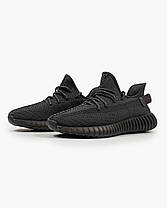 Кросівки Adidas Yeezy Boost 350 V2 Static Reflective Black / Адідас Ізі Буст 350 В2 Статик Рефлектив Чорні, фото 4