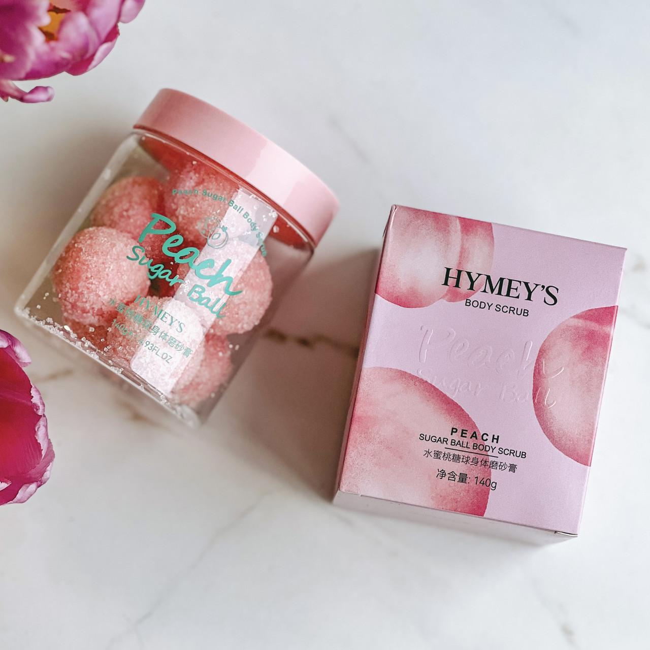 Скраб кульки цукровий для тіла Hymey's Body Scrub 140 г