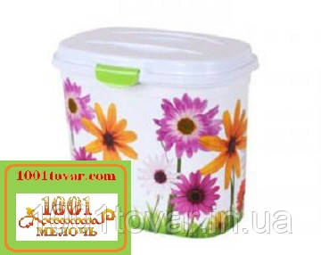 Ємність для прального порошку Еlif (Еліф), з малюнком Гербери, фото 1