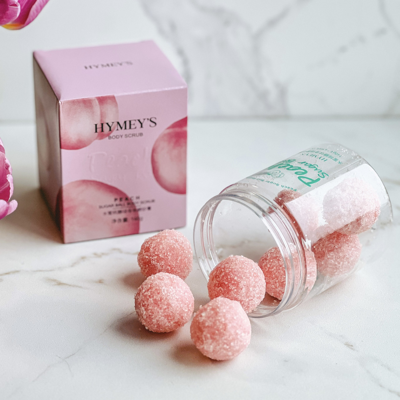 Скраб кульки цукровий для тіла у Hymey's Body Scrub 140 г, фото 1