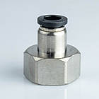 Фітинг пневматичний APCF08-03 прямий під трубку D8, різьблення R 3/8"