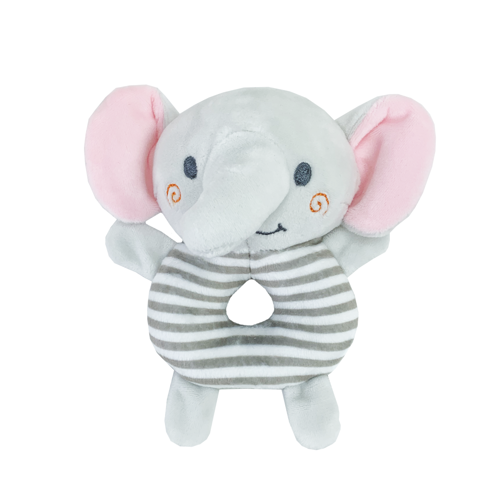 Іграшка-піщалка кільце в смужку (Слон)