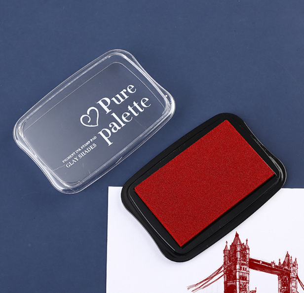 Штемпельна подушечка з чорнилами для штампів Бордова FAR017, фото 1