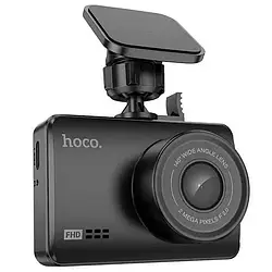 Відеореєстратор Hoco DV2 FullHD 200 мАч 1920x1080 на тримачі та присосці Чорний
