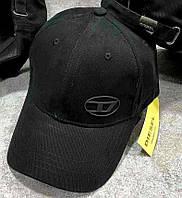 Кепка брендова Diesel Дизель черная, головные уборы, бейсболка, кепка с принтом, брендовые кепки