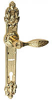 Дверная ручка UNO BAROCCO BELLE 840 Two Key Lock под 2 ключа латунь полированная (Украина)