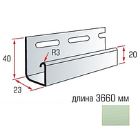 Планка J-trim Альта-Профиль BlockHouse SLIM оливковый 3,66м