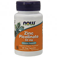 Цинк пиколинат Zinc Picolinate, Now Foods, 50 мг, 60 капсул