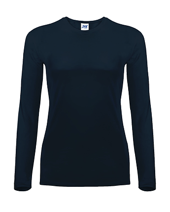 Футболка з довгим рукавом жіноча темно-синя JHK — TSRLCMFLS-NY, фото 1