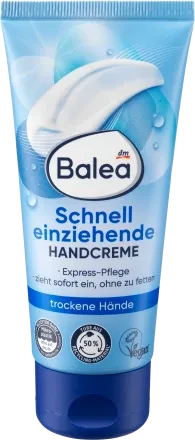 Balea Handcreme schnell einziehend trockene Haut Зволожуючий швидко поглинаючий крем для сухої шкіри рук, 100 мл