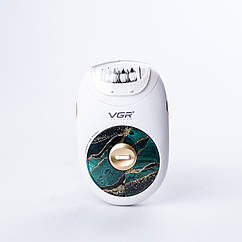 Епілятор жіночий акумуляторний 2 швидкості USB депілятор для тіла і ніг VGR V-706