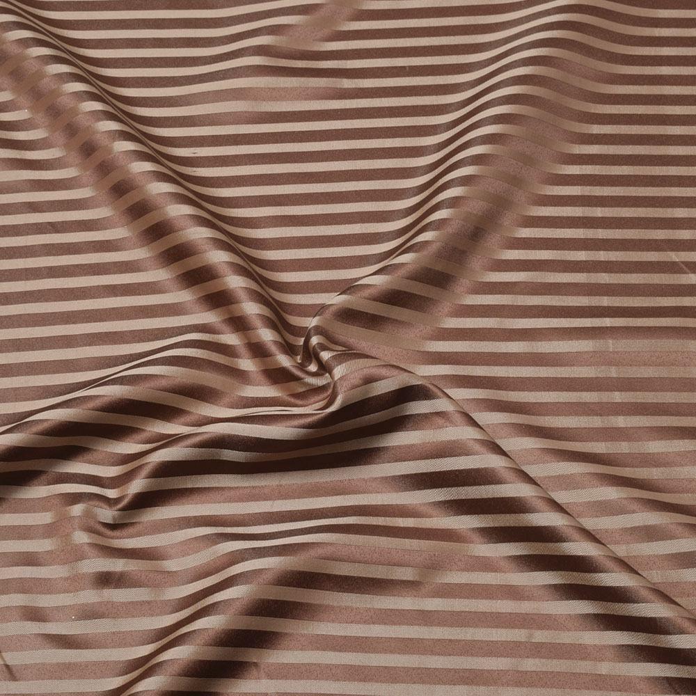 Атлас жакард 2-х-стор. для штор смужка коричнево-золотистий, ш.280