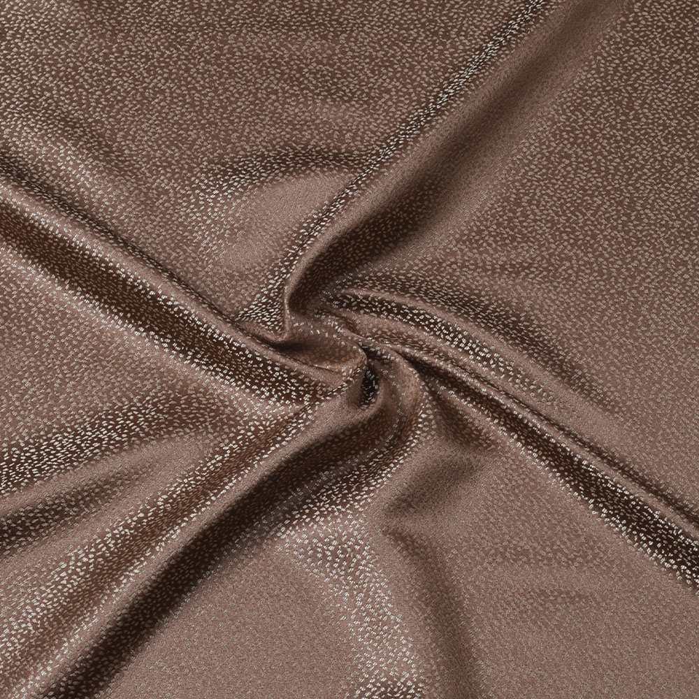 Атлас жакард 2-х-стор. для штор точки коричнево-золотистий, ш.280