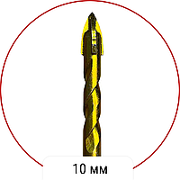 Сверло по керамограниту Topfix с шестигранным хвостовиком (+) 10 мм