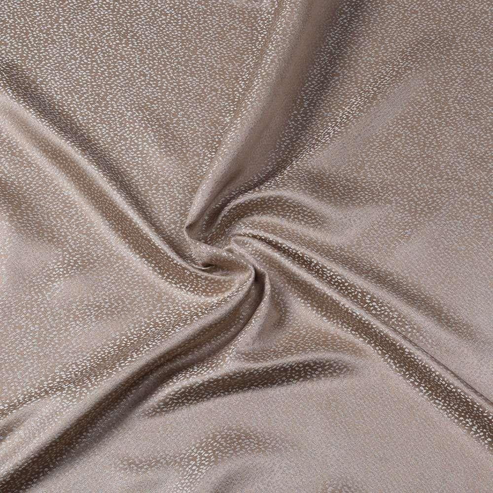 Атлас жакард 2-х-стор. для штор точки молочно-шоколадний, ш.280