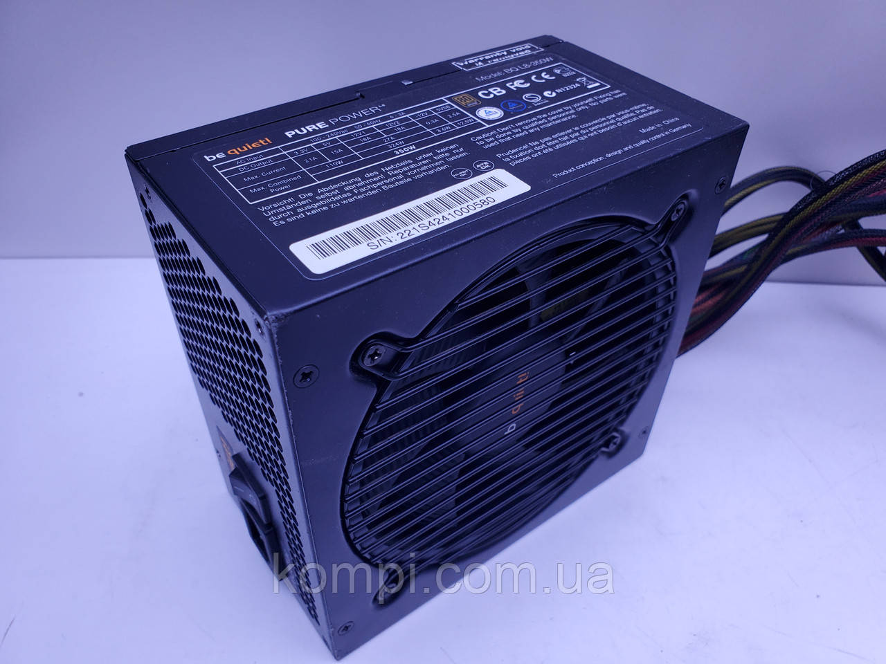 Блок живлення Be Quiet! 350W (BQ L8-350W, 80Plus, б/у), фото 1