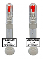 Реставрационный карандаш - маркер от царапин на автомобиле VOLKSWAGEN код LX6X (MINTWEISS PERLEFFEKT) 24 мл