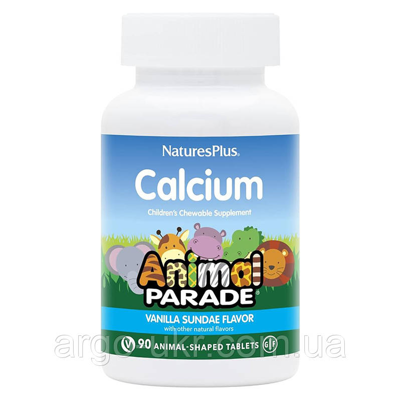 Каліцій для дітей Chewable Calcium for Kids США 125 мг 90 штук (підкріплює кістки, травми, переломи, вітамін Д), фото 1
