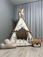 Вігвам для дітей Ведмежа на хмаринці БОНБОН Повний комплект, дитяча палатка, вігвам для хлопчика, вігвам для дівчинки, вігвам