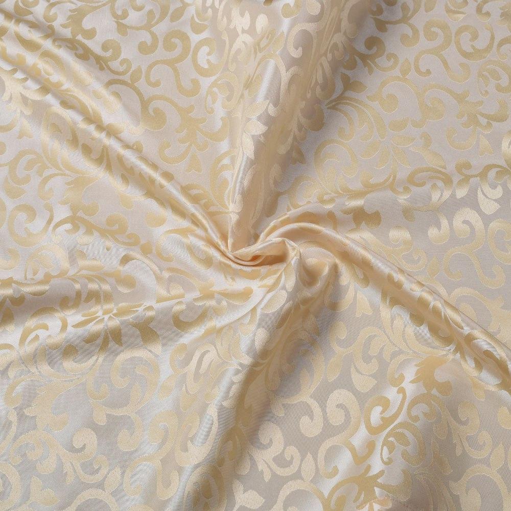 Атлас жакард 2-х-стор. для штор іспанський дворик невеликий жовтий, ш.280