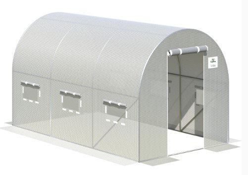 Теплиця садова, парник Польща 2х3,5х2 м біла 7м2 (002921), фото 1